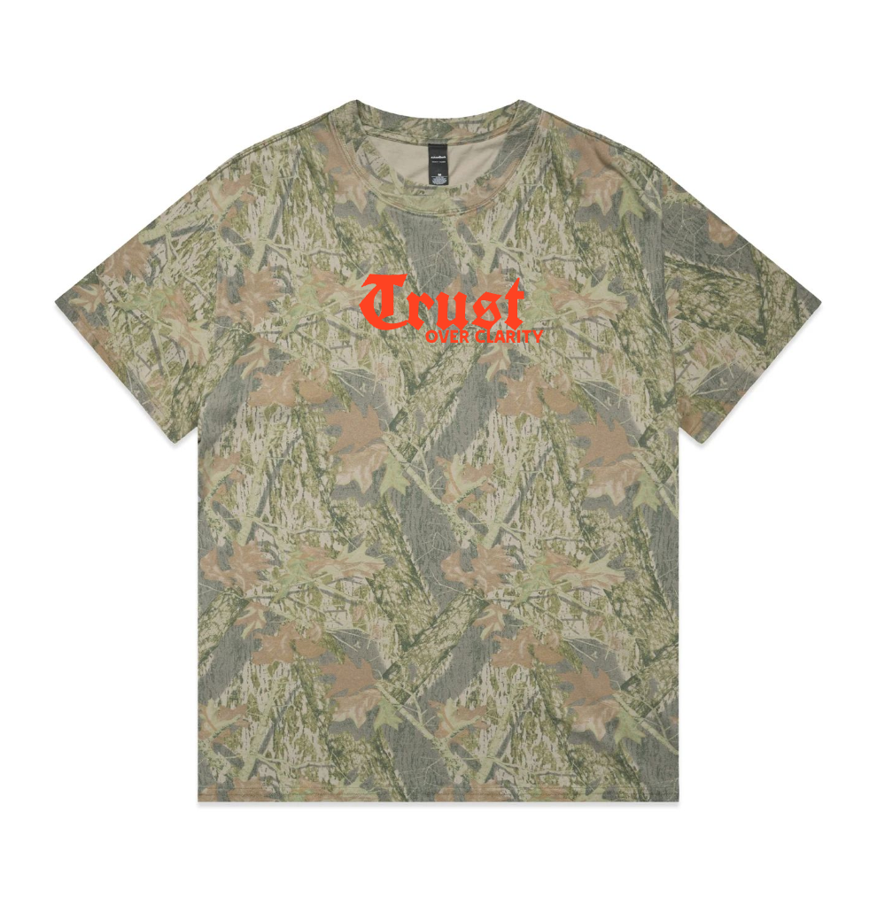 Trust Over Clarity Camo Tee