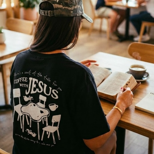 There Is A Seat At The Table - Coffee with Jesus x Thunder & Son Tee