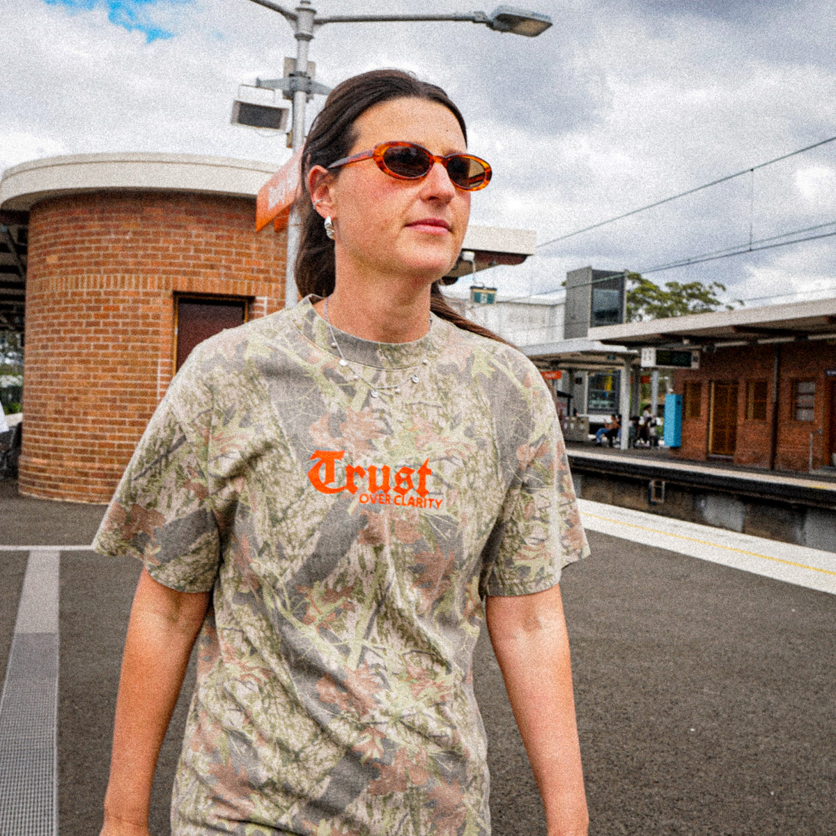 Trust Over Clarity Camo Tee