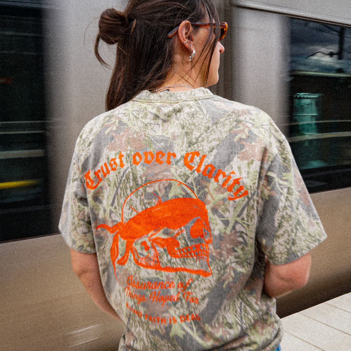 Trust Over Clarity Camo Tee