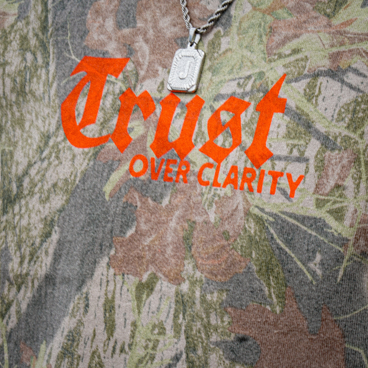 Trust Over Clarity Camo Tee