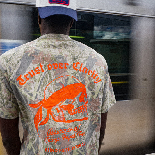 Trust Over Clarity Camo Tee