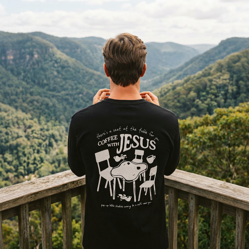 There Is A Seat At The Table - Coffee with Jesus x Thunder & Son Tee